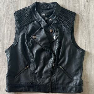 Faux Leather Vest